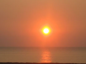 遊心館サライ　客室からの夕焼け